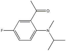 1-{5-fluoro-2-[methyl(propan-2-yl)amino]phenyl}ethan-1-one 结构式