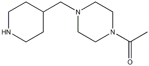 1-acetyl-4-(piperidin-4-ylmethyl)piperazine 结构式