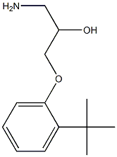 1-amino-3-(2-tert-butylphenoxy)propan-2-ol 结构式