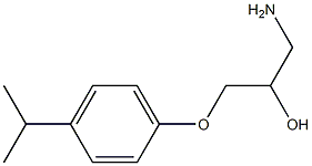 1-amino-3-(4-isopropylphenoxy)propan-2-ol 结构式