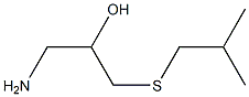 1-amino-3-[(2-methylpropyl)sulfanyl]propan-2-ol 结构式