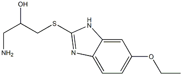 1-amino-3-[(6-ethoxy-1H-1,3-benzodiazol-2-yl)sulfanyl]propan-2-ol 结构式