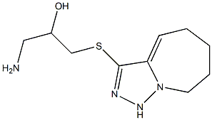 1-amino-3-{5H,6H,7H,8H,9H-[1,2,4]triazolo[3,4-a]azepin-3-ylsulfanyl}propan-2-ol 结构式