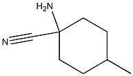 1-amino-4-methylcyclohexanecarbonitrile 结构式