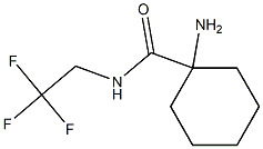 1-amino-N-(2,2,2-trifluoroethyl)cyclohexanecarboxamide 结构式