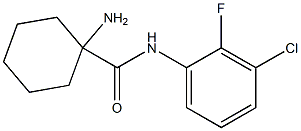 1-amino-N-(3-chloro-2-fluorophenyl)cyclohexane-1-carboxamide 结构式
