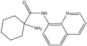 1-amino-N-quinolin-8-ylcyclohexanecarboxamide 结构式