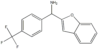 1-benzofuran-2-yl[4-(trifluoromethyl)phenyl]methanamine 结构式