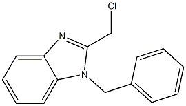 1-benzyl-2-(chloromethyl)-1H-1,3-benzodiazole 结构式