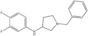 1-benzyl-N-(3,4-difluorophenyl)pyrrolidin-3-amine 结构式