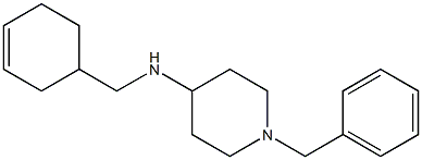 1-benzyl-N-(cyclohex-3-en-1-ylmethyl)piperidin-4-amine 结构式