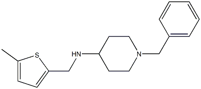 1-benzyl-N-[(5-methylthiophen-2-yl)methyl]piperidin-4-amine 结构式