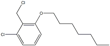 1-chloro-2-(chloromethyl)-3-(heptyloxy)benzene 结构式