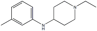 1-ethyl-N-(3-methylphenyl)piperidin-4-amine 结构式