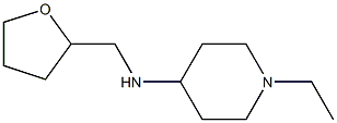 1-ethyl-N-(oxolan-2-ylmethyl)piperidin-4-amine 结构式