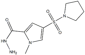 1-methyl-4-(pyrrolidin-1-ylsulfonyl)-1H-pyrrole-2-carbohydrazide 结构式