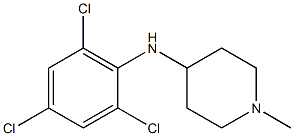 1-methyl-N-(2,4,6-trichlorophenyl)piperidin-4-amine 结构式