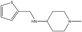 1-methyl-N-(thiophen-2-ylmethyl)piperidin-4-amine 结构式