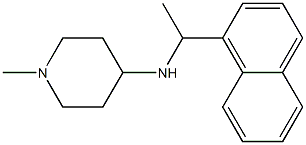 1-methyl-N-[1-(naphthalen-1-yl)ethyl]piperidin-4-amine 结构式