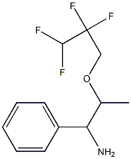 1-phenyl-2-(2,2,3,3-tetrafluoropropoxy)propan-1-amine 结构式