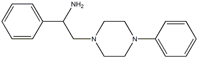 1-phenyl-2-(4-phenylpiperazin-1-yl)ethan-1-amine 结构式