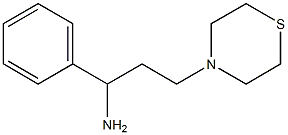 1-phenyl-3-(thiomorpholin-4-yl)propan-1-amine 结构式