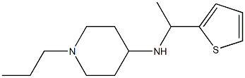 1-propyl-N-[1-(thiophen-2-yl)ethyl]piperidin-4-amine 结构式