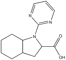 1-pyrimidin-2-yloctahydro-1H-indole-2-carboxylic acid 结构式