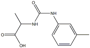 2-({[(3-methylphenyl)amino]carbonyl}amino)propanoic acid 结构式