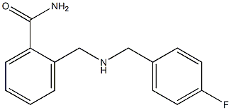 2-({[(4-fluorophenyl)methyl]amino}methyl)benzamide 结构式