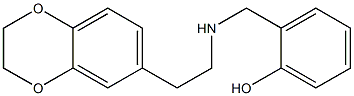 2-({[2-(2,3-dihydro-1,4-benzodioxin-6-yl)ethyl]amino}methyl)phenol 结构式