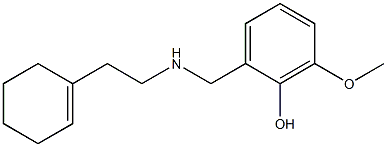 2-({[2-(cyclohex-1-en-1-yl)ethyl]amino}methyl)-6-methoxyphenol 结构式