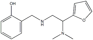 2-({[2-(dimethylamino)-2-(furan-2-yl)ethyl]amino}methyl)phenol 结构式