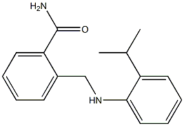 2-({[2-(propan-2-yl)phenyl]amino}methyl)benzamide 结构式