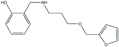 2-({[3-(furan-2-ylmethoxy)propyl]amino}methyl)phenol 结构式