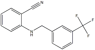 2-({[3-(trifluoromethyl)phenyl]methyl}amino)benzonitrile 结构式