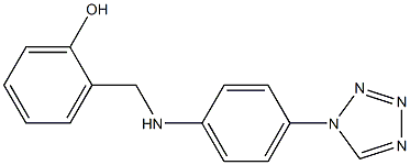 2-({[4-(1H-1,2,3,4-tetrazol-1-yl)phenyl]amino}methyl)phenol 结构式