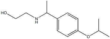 2-({1-[4-(propan-2-yloxy)phenyl]ethyl}amino)ethan-1-ol 结构式