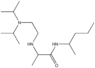 2-({2-[bis(propan-2-yl)amino]ethyl}amino)-N-(pentan-2-yl)propanamide 结构式