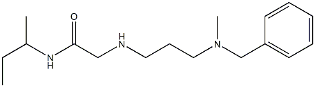 2-({3-[benzyl(methyl)amino]propyl}amino)-N-(butan-2-yl)acetamide 结构式