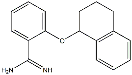 2-(1,2,3,4-tetrahydronaphthalen-1-yloxy)benzene-1-carboximidamide 结构式