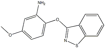 2-(1,2-benzisothiazol-3-yloxy)-5-methoxyaniline 结构式