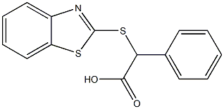 2-(1,3-benzothiazol-2-ylsulfanyl)-2-phenylacetic acid 结构式