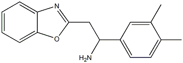 2-(1,3-benzoxazol-2-yl)-1-(3,4-dimethylphenyl)ethan-1-amine 结构式