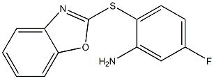 2-(1,3-benzoxazol-2-ylsulfanyl)-5-fluoroaniline 结构式