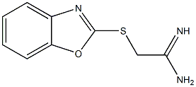 2-(1,3-benzoxazol-2-ylsulfanyl)ethanimidamide 结构式