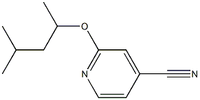 2-(1,3-dimethylbutoxy)isonicotinonitrile 结构式