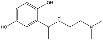 2-(1-{[2-(dimethylamino)ethyl]amino}ethyl)benzene-1,4-diol 结构式