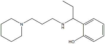 2-(1-{[3-(piperidin-1-yl)propyl]amino}propyl)phenol 结构式