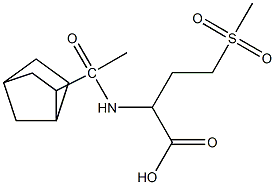 2-(1-{bicyclo[2.2.1]heptan-2-yl}acetamido)-4-methanesulfonylbutanoic acid 结构式